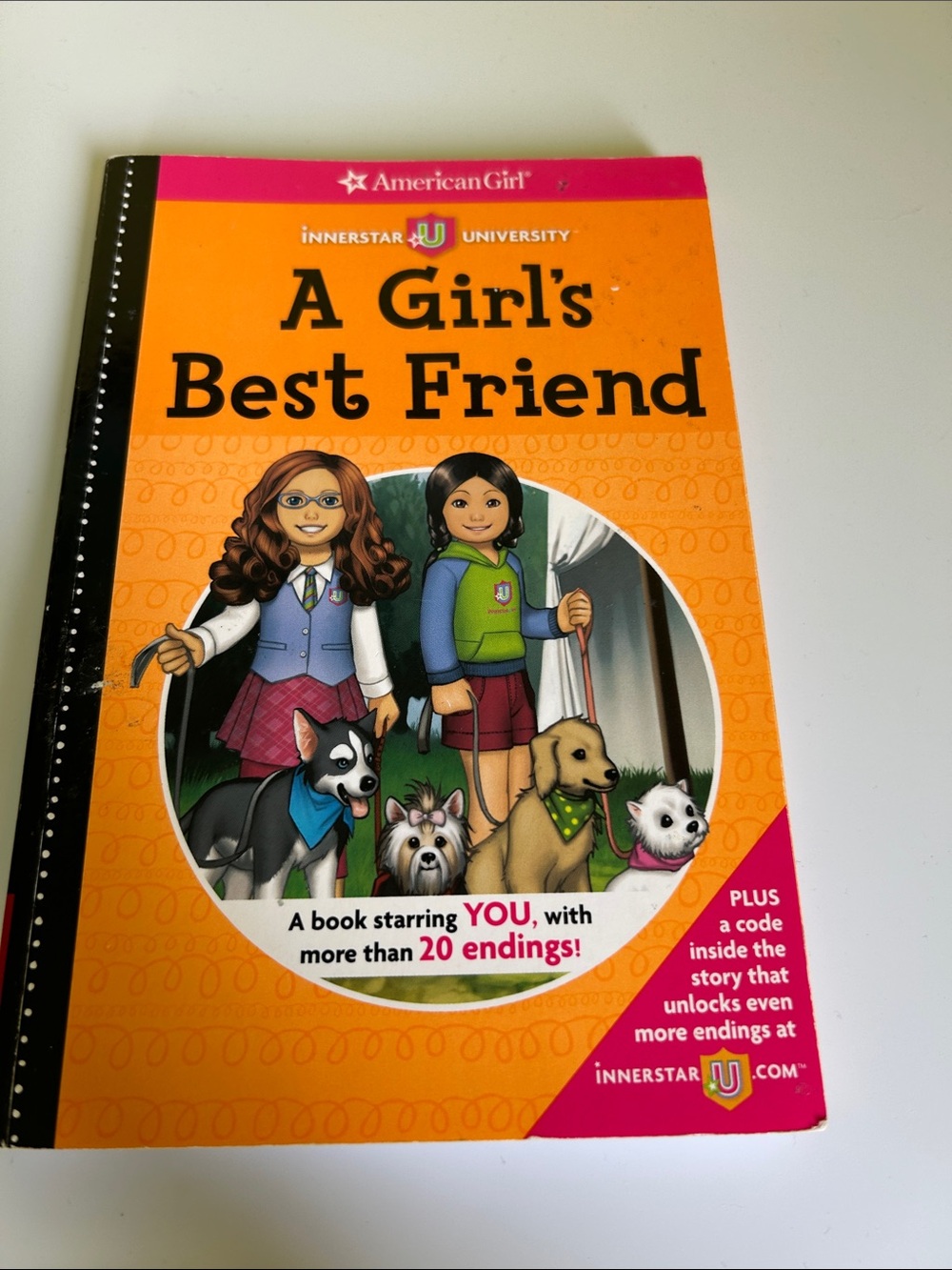 American Girl Orange and Pink "A Girl's Best Friend" Book